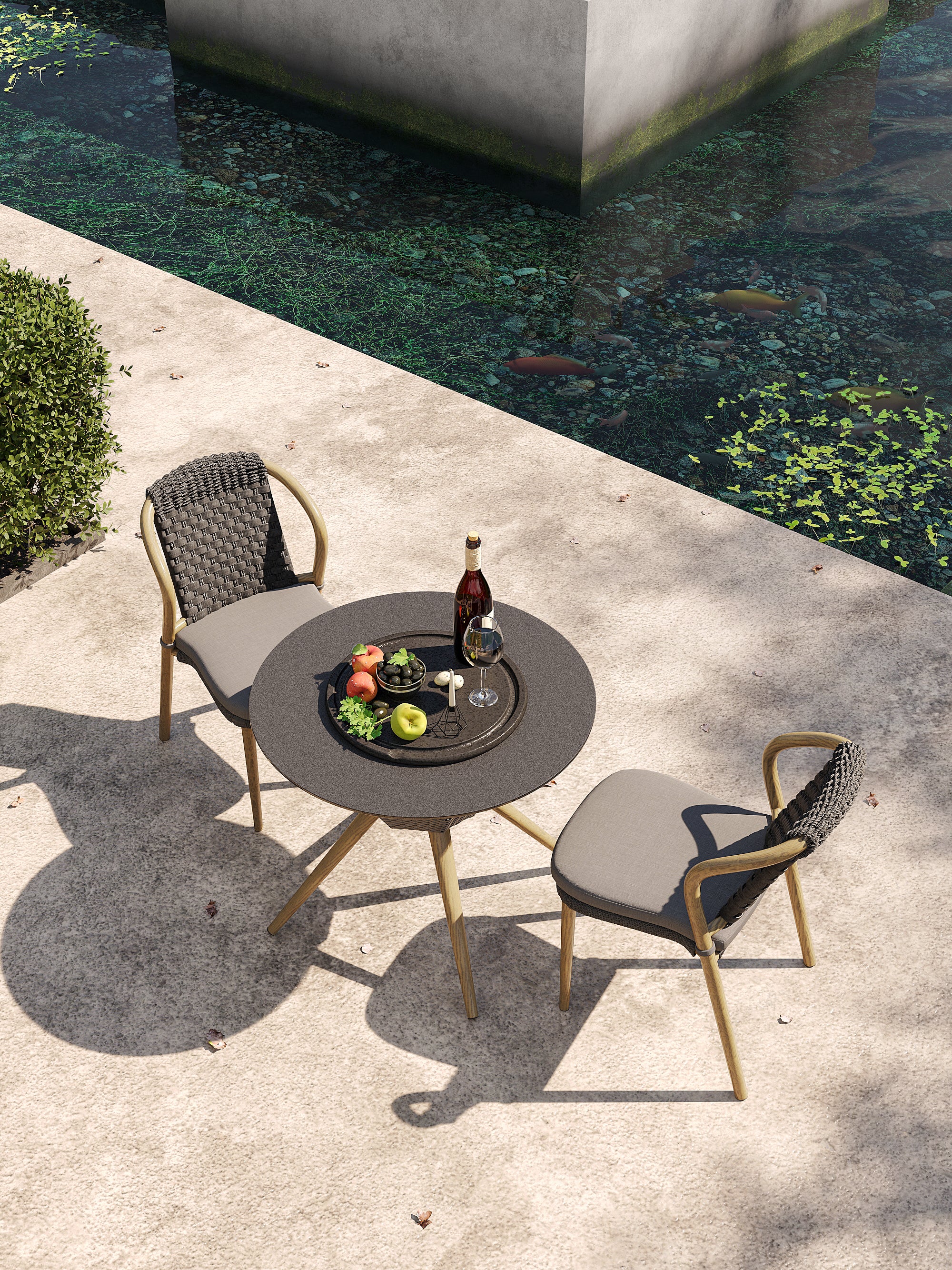 「Maple Twist」Outdoor Lounge Dining Set