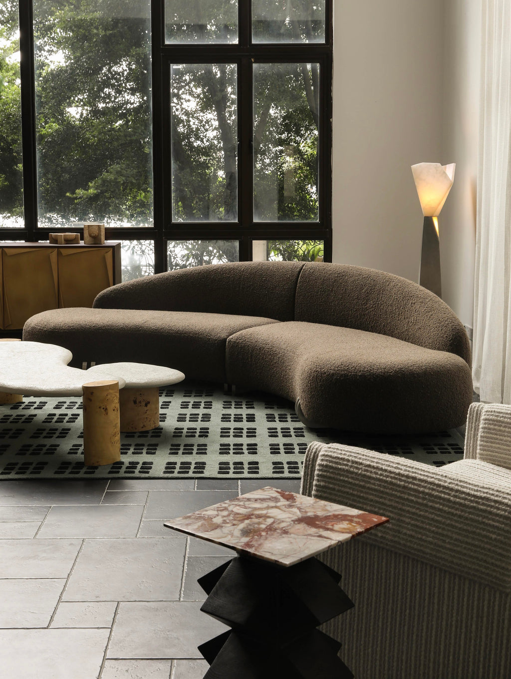 「Moon Glow」Organic Curved Sectional Sofa