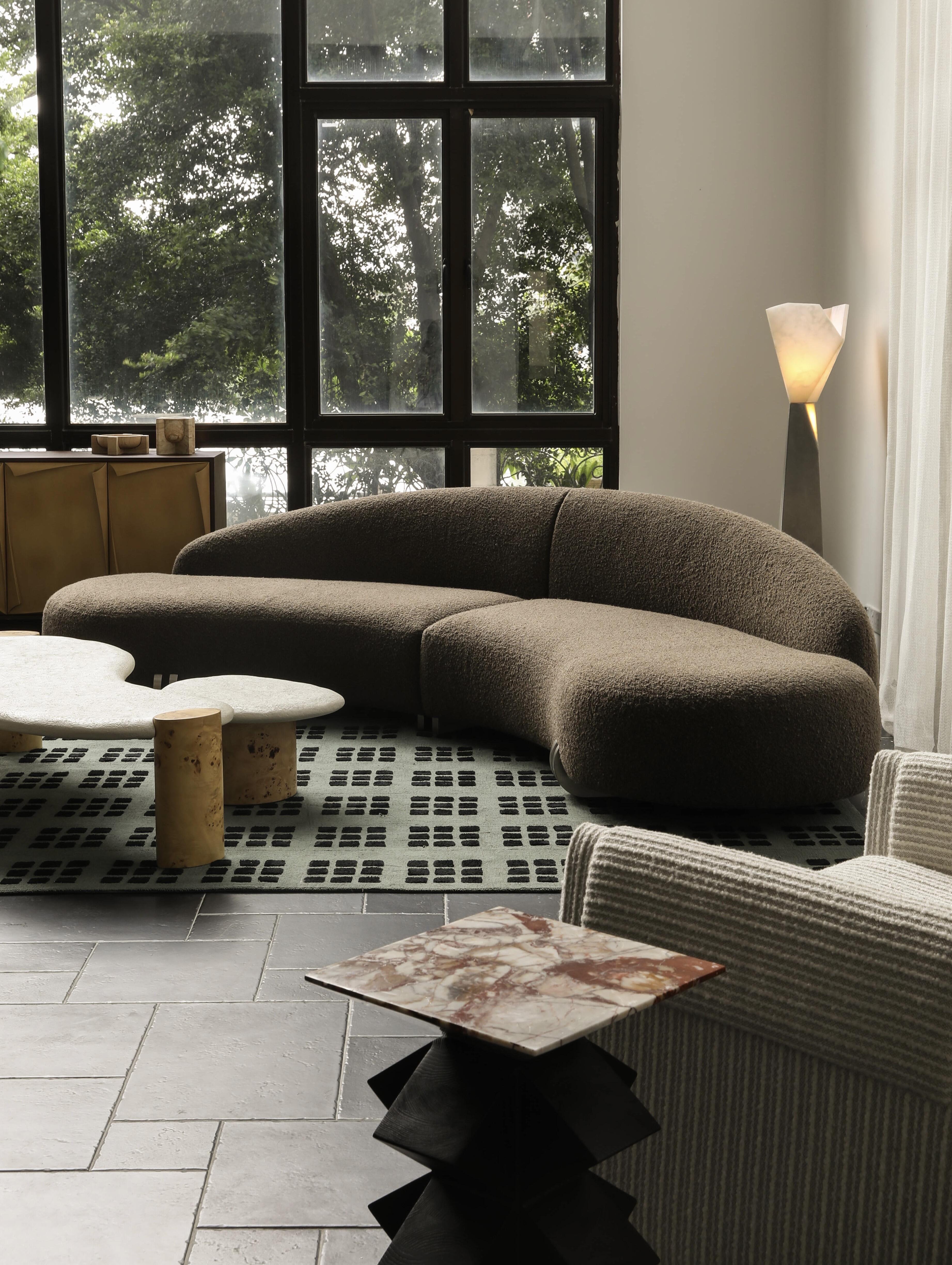 「Moon Glow」Organic Curved Sectional Sofa