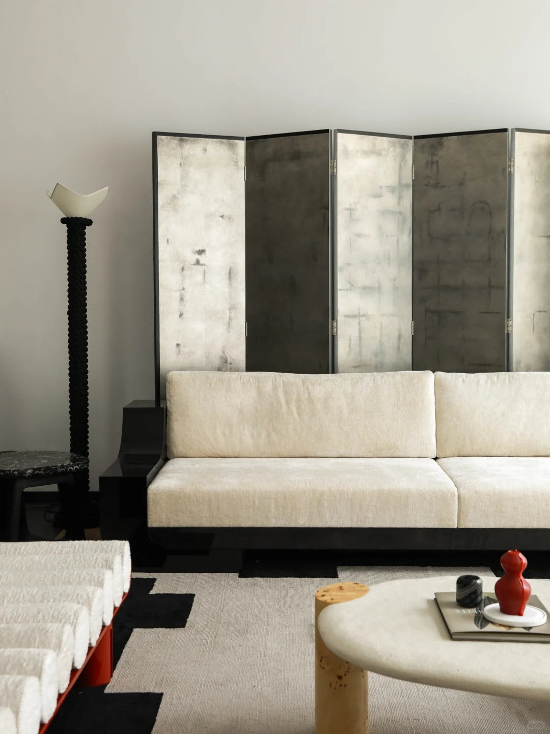 「Kunlun」Art Deco-Inspired Minimalist Fabric Sofa