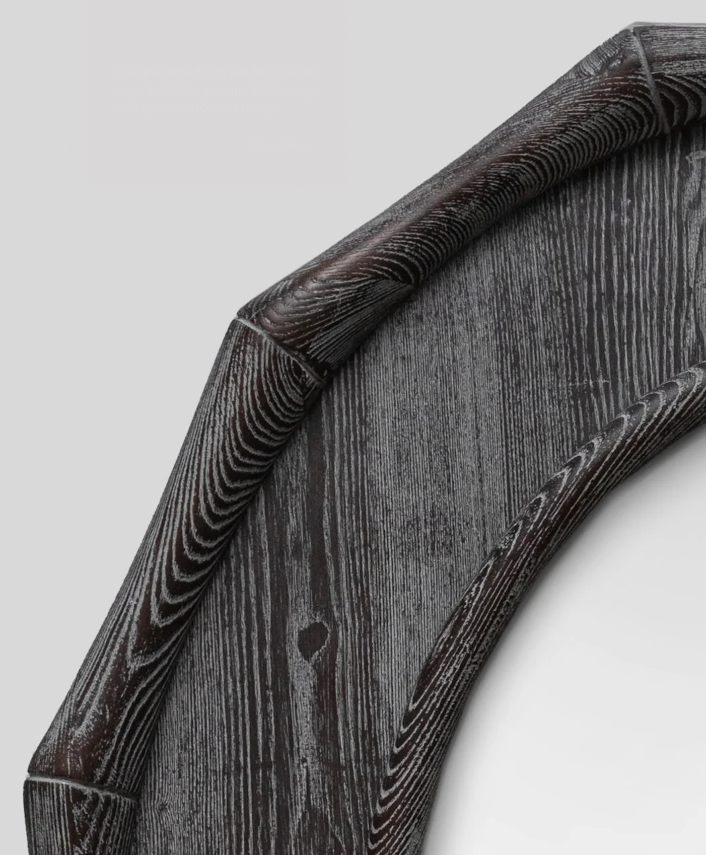 The Obsidian | Symmetrical Knotted Elm Wood Decorative Mirror