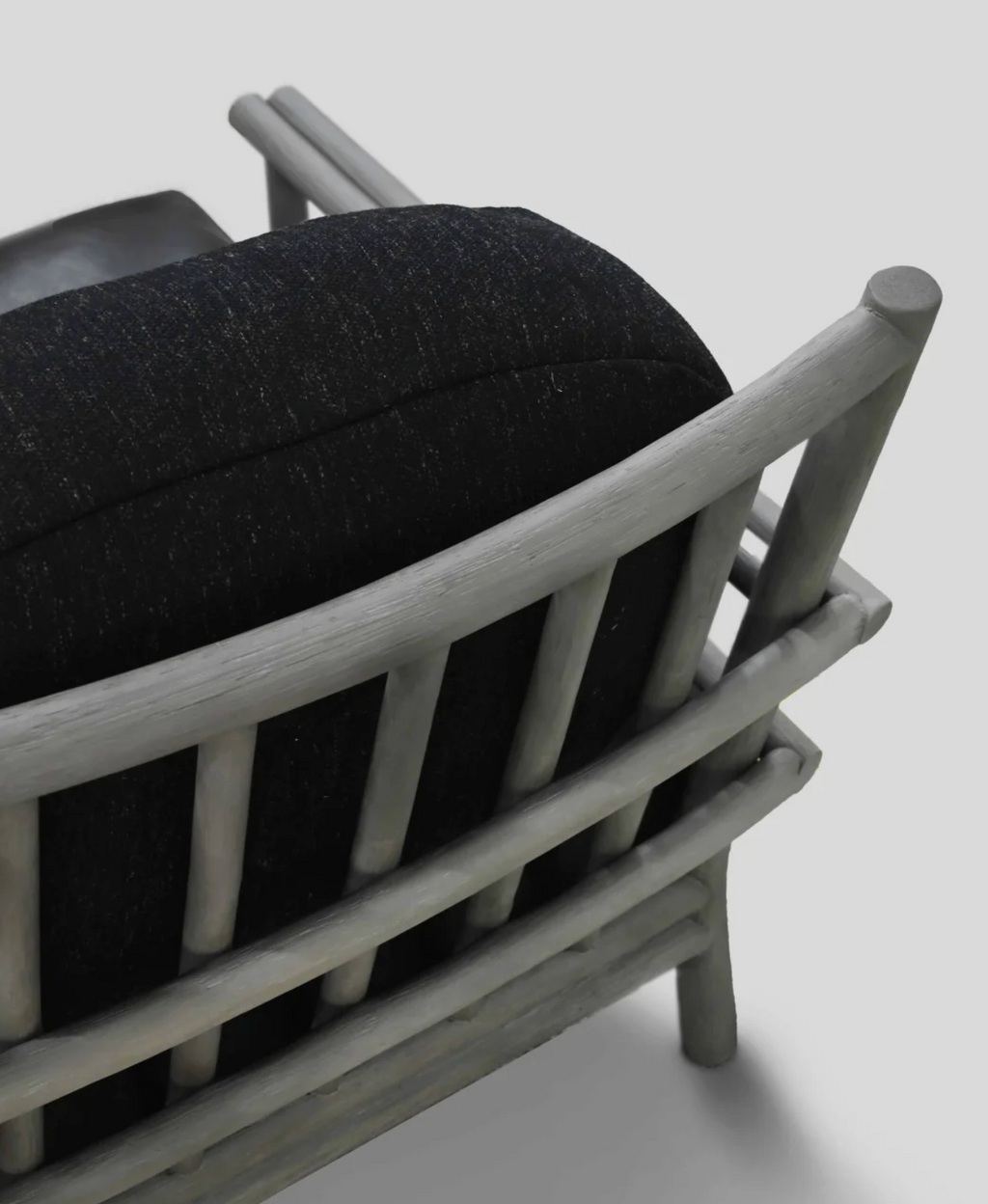 The F.Vint | Hand-Crafted Natural Cane & Leather Accent Chair