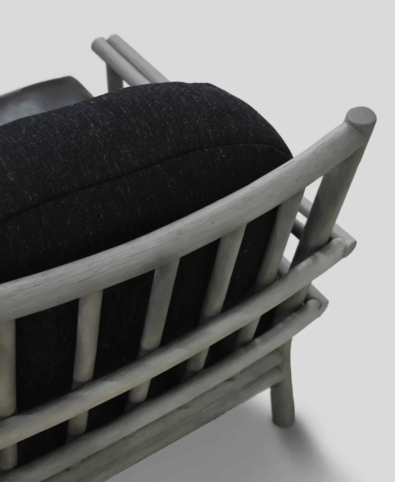 The F.Vint | Hand-Crafted Natural Cane & Leather Accent Chair