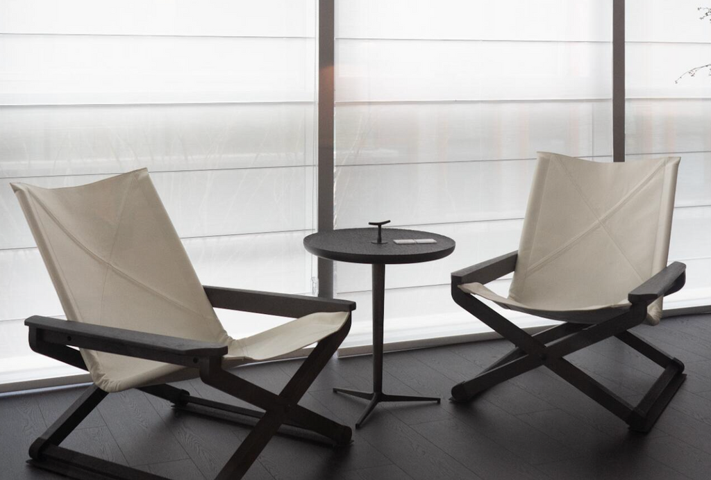 The Kila | Origami Folding-Style Natural Leather Lounge Chair