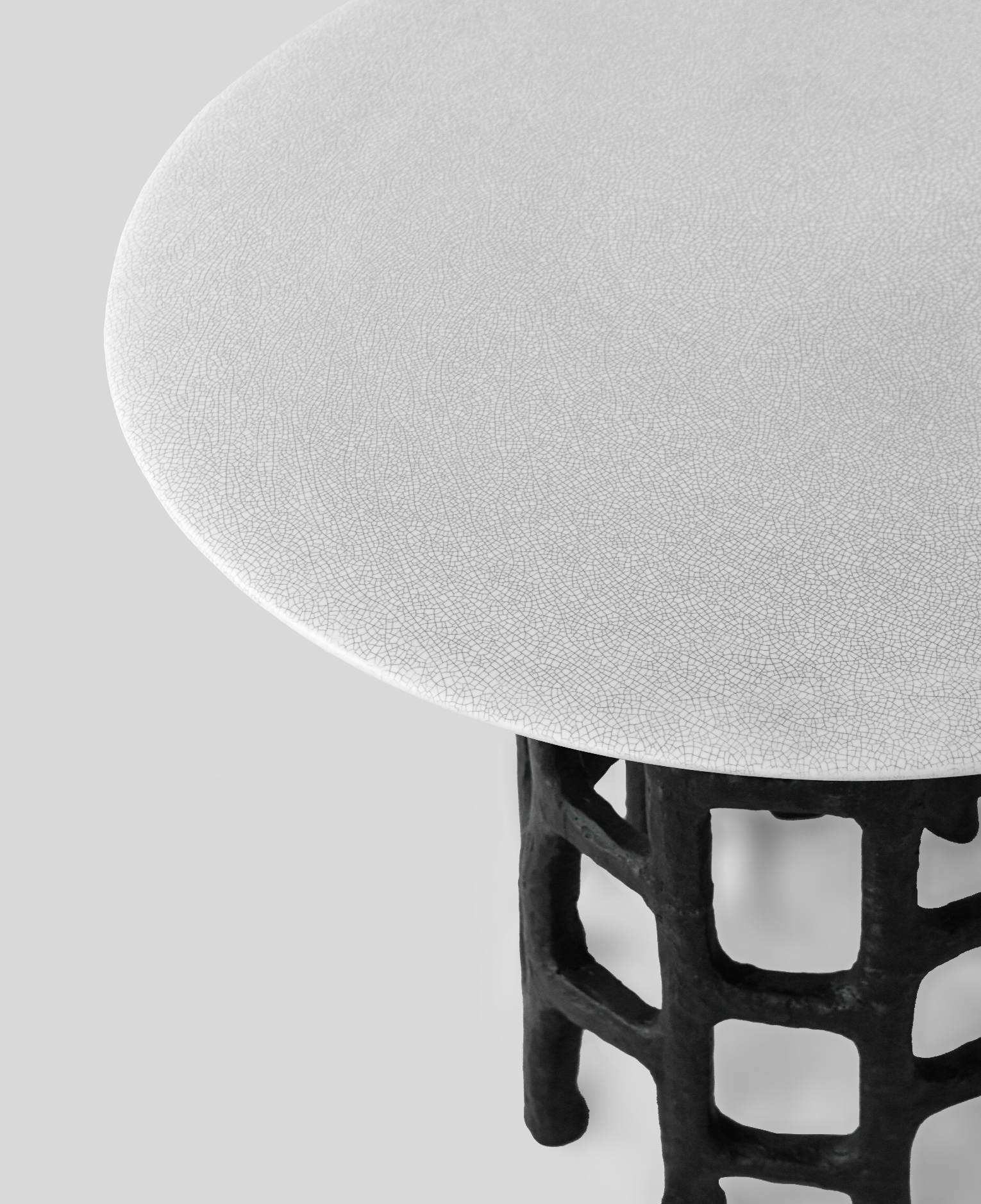 The F.Vint | Colmar Glazed Ceramic Round Side Table