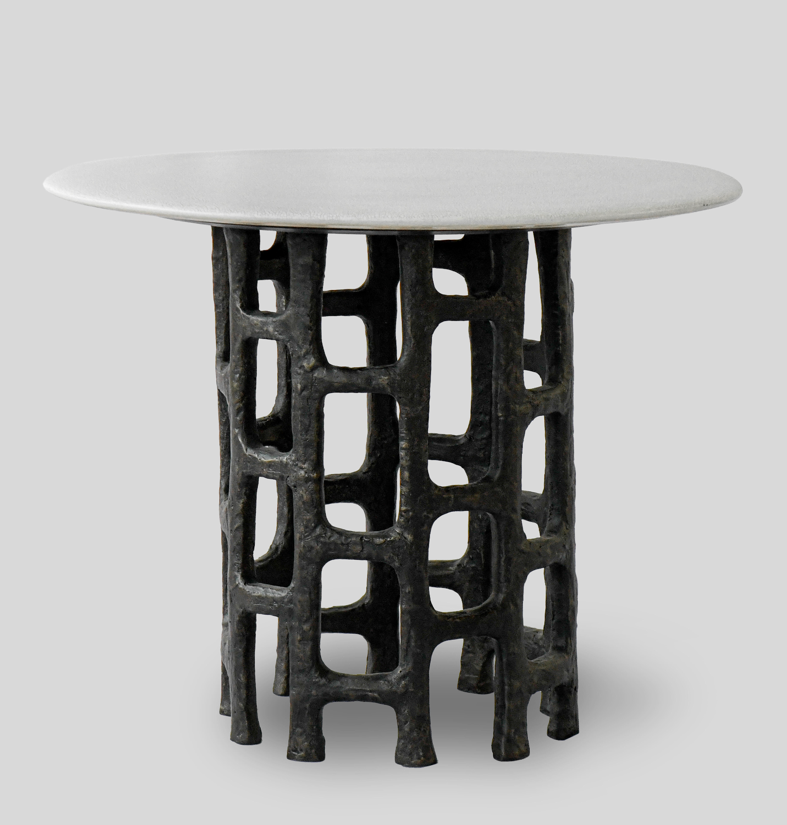 The F.Vint | Colmar Glazed Ceramic Round Side Table