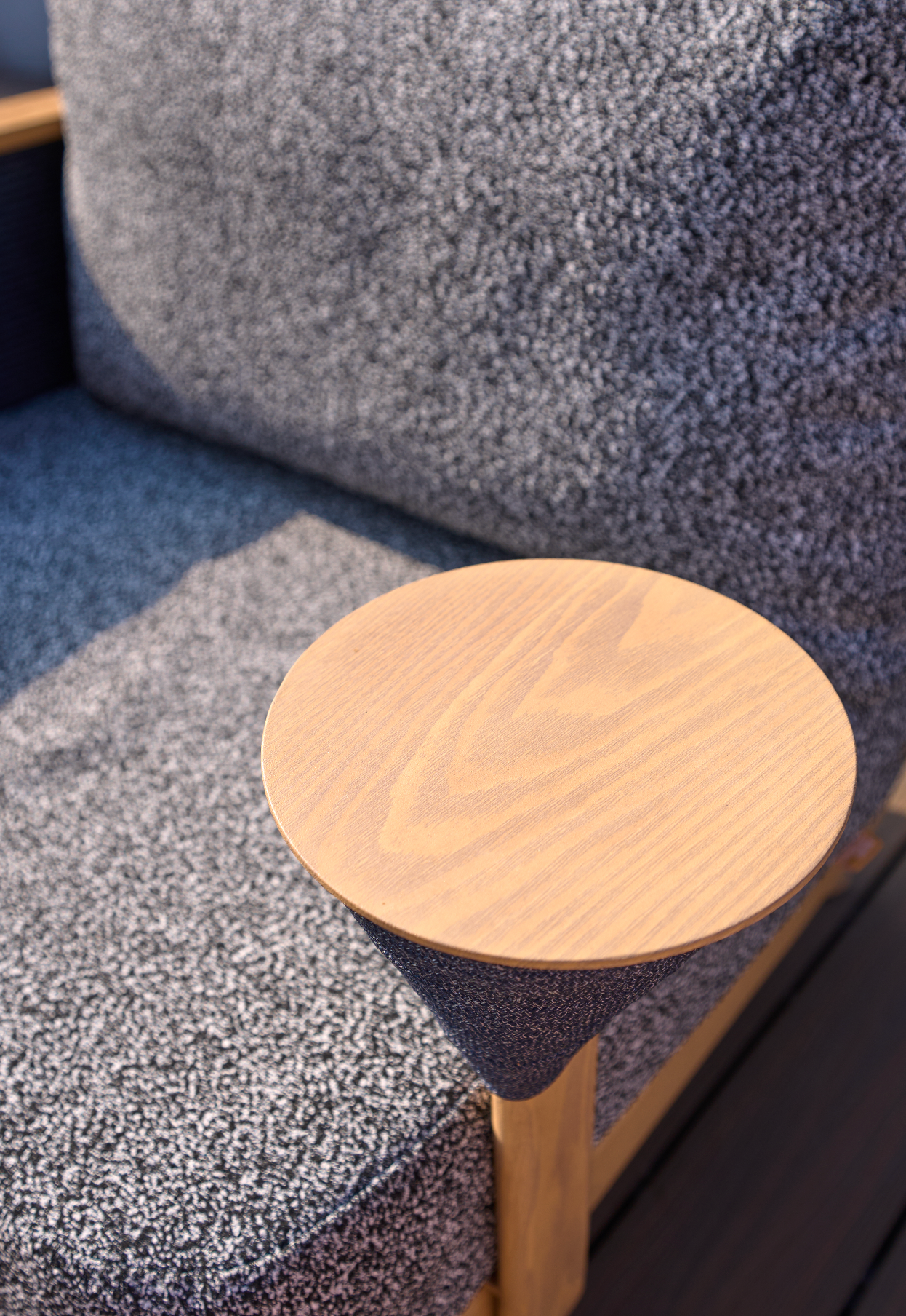 「Maple Wood Micro-Cement」Luxury Modular Outdoor Sofa Set