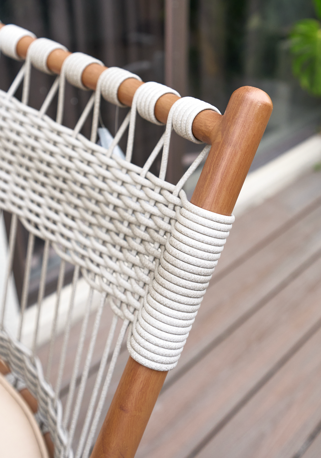 「Teak Weave」Outdoor Lounge Dining Set