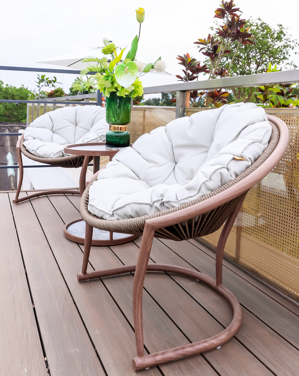 「Camel Sand」Outdoor Lounge Bistro Set