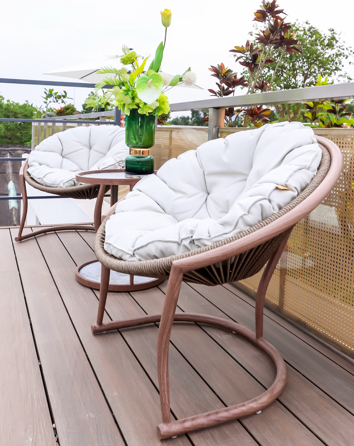 「Camel Sand」Outdoor Lounge Bistro Set