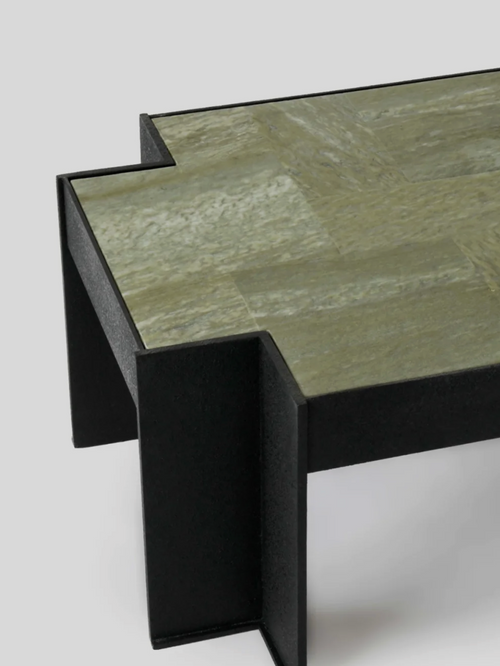 Amazon Green Natural Stone Plinth Side Table