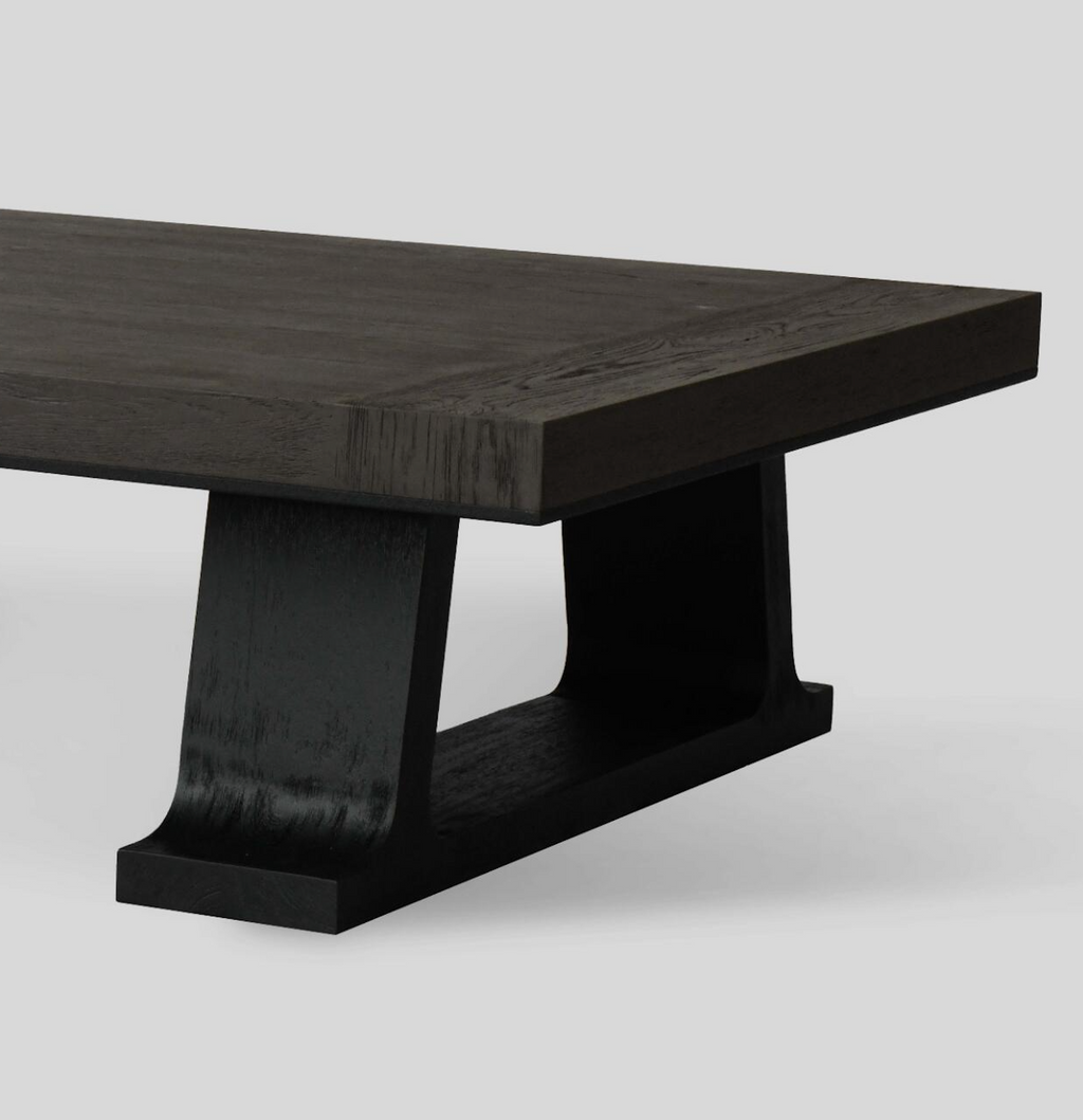 「Lumina」Saddle Long Rectangular Wood Table