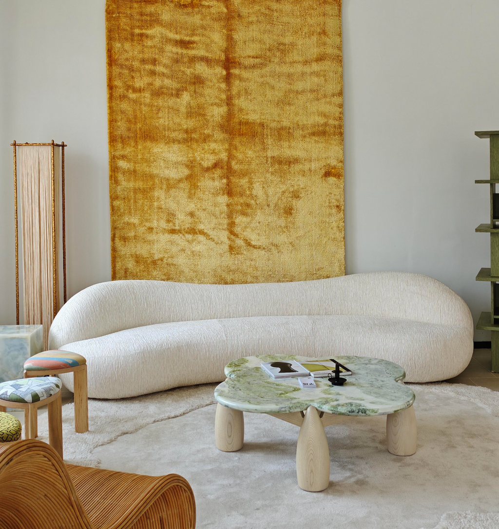 「Floating Cotton」Organic Modern Curved Cloud Sofa