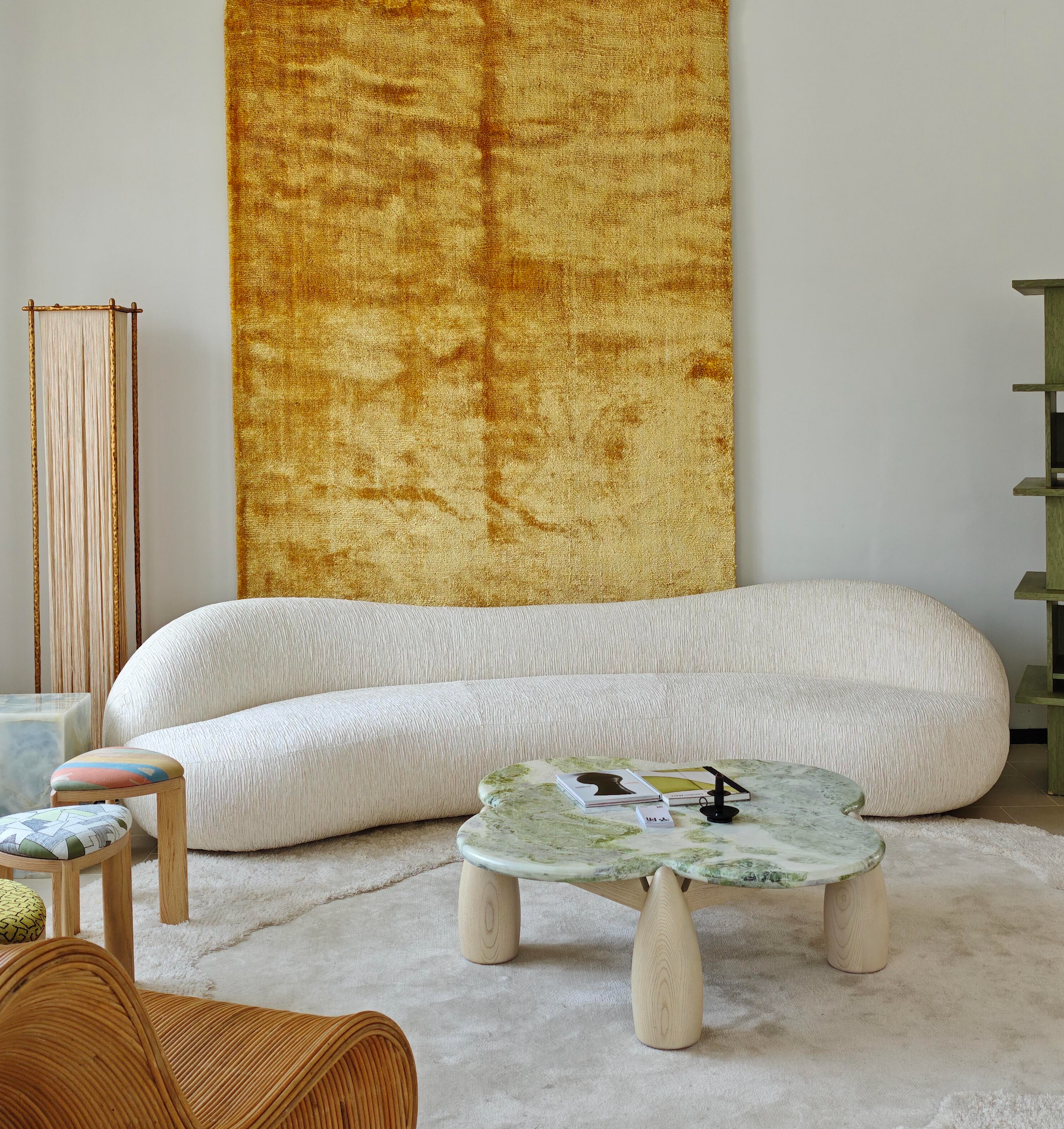 「Floating Cotton」Organic Modern Curved Cloud Sofa