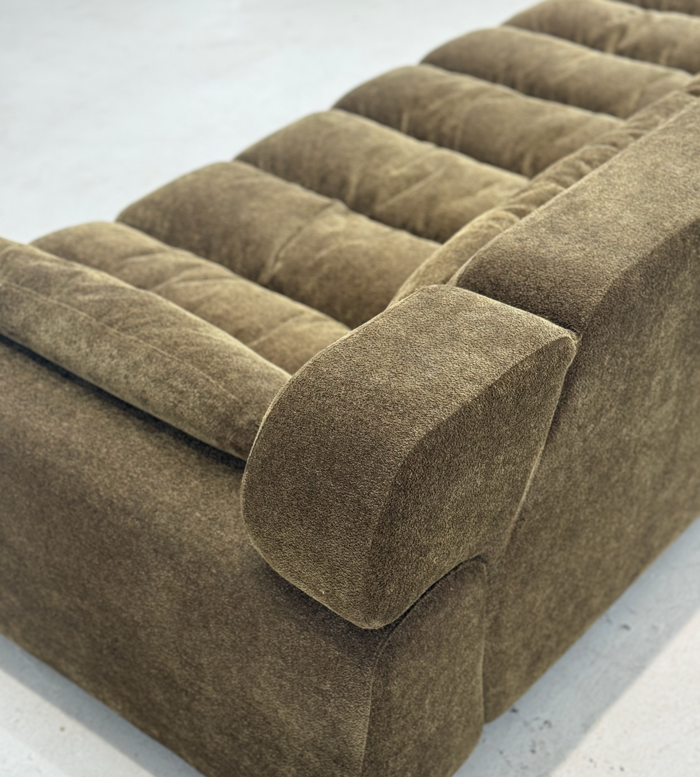 「Monet’s Reverie」Quiet Luxury Organic Vintage Tufted Sofa