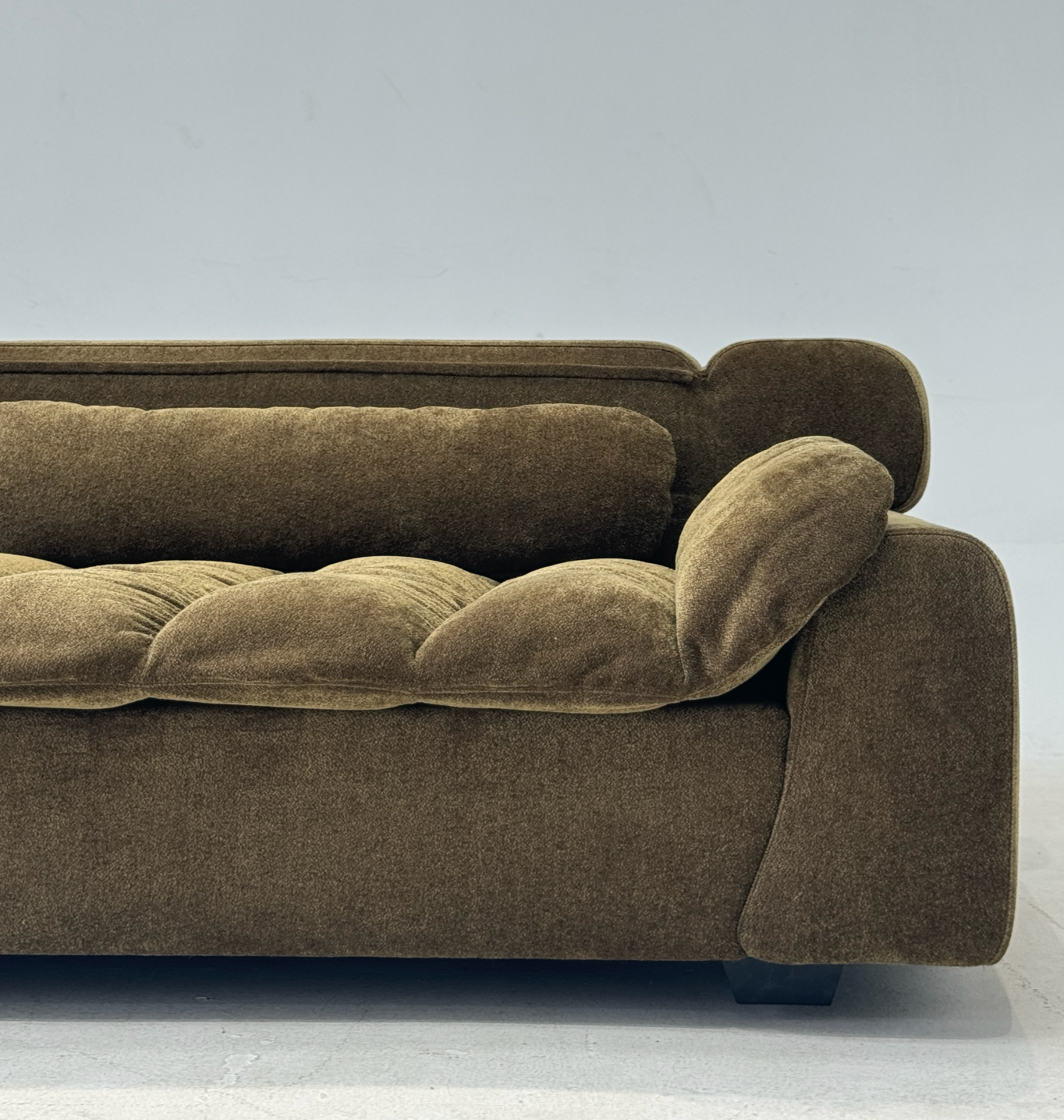 「Monet’s Reverie」Quiet Luxury Organic Vintage Tufted Sofa