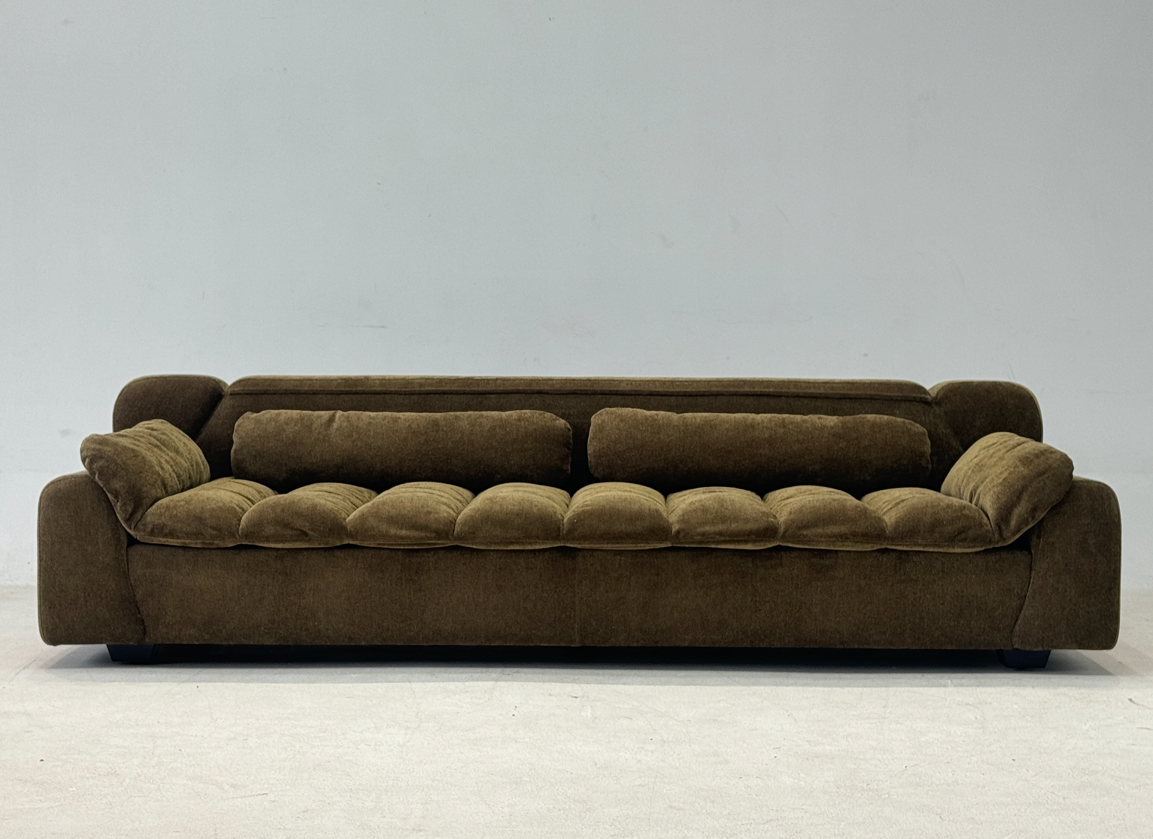 「Monet’s Reverie」Quiet Luxury Organic Vintage Tufted Sofa