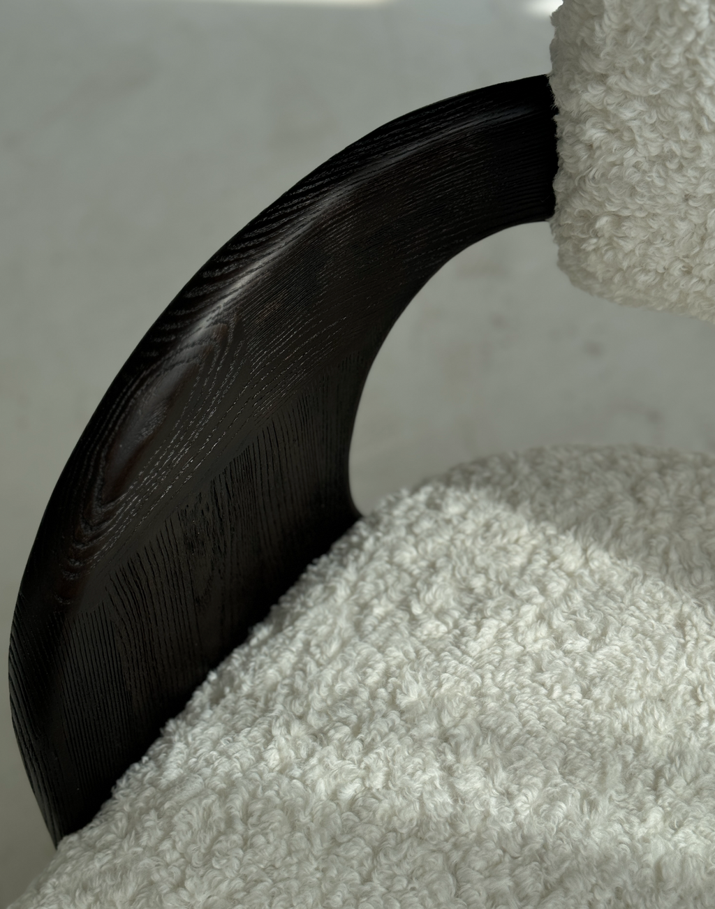 「Gull Wing」Sculptural Cut-Velvet Accent Chair