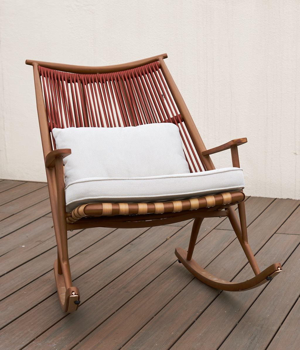 「Driftwood」Organic Modern Outdoor Rocking Chair