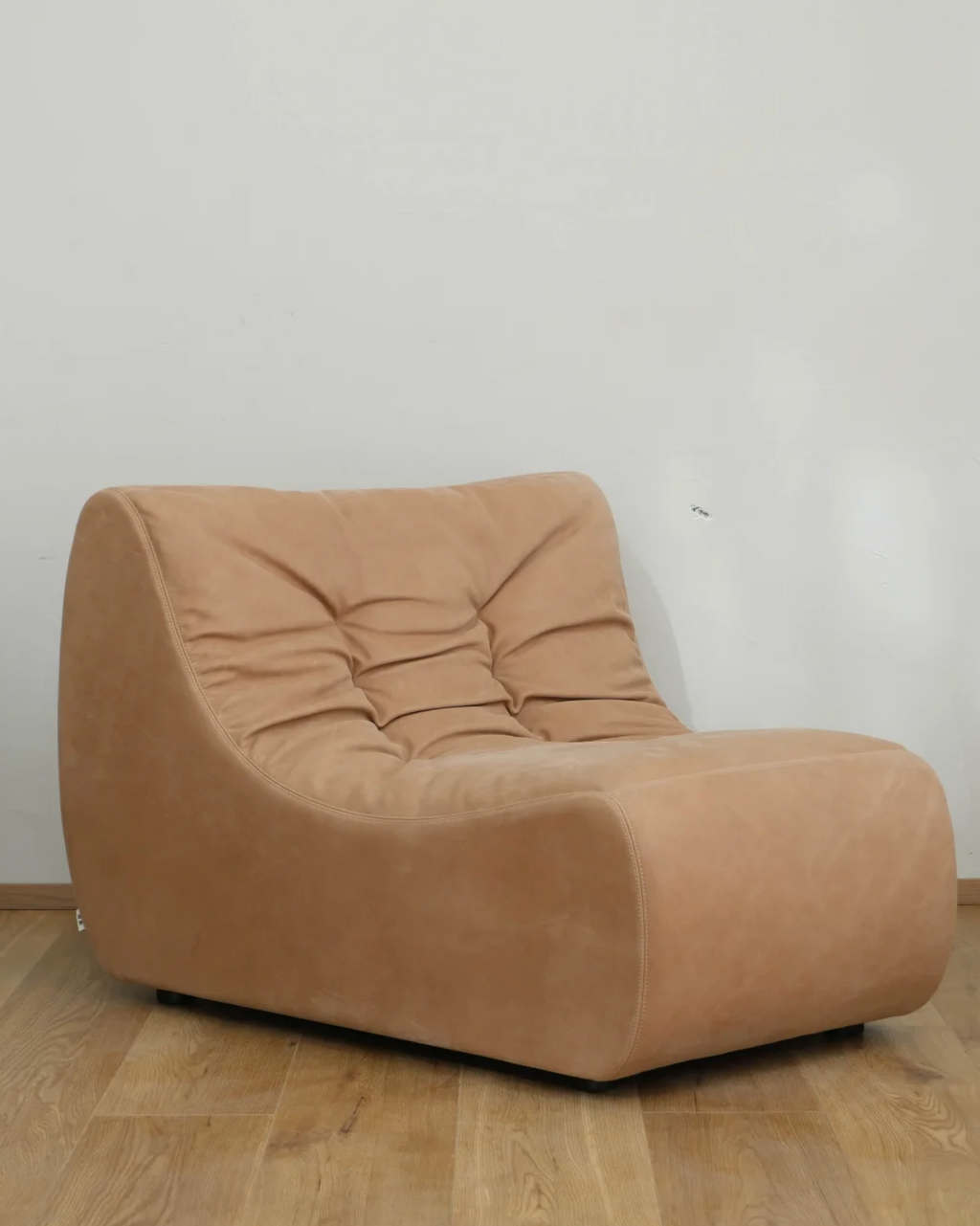 「Soft‑Hill」Modular Curved Genuine Leather Sectional Sofa