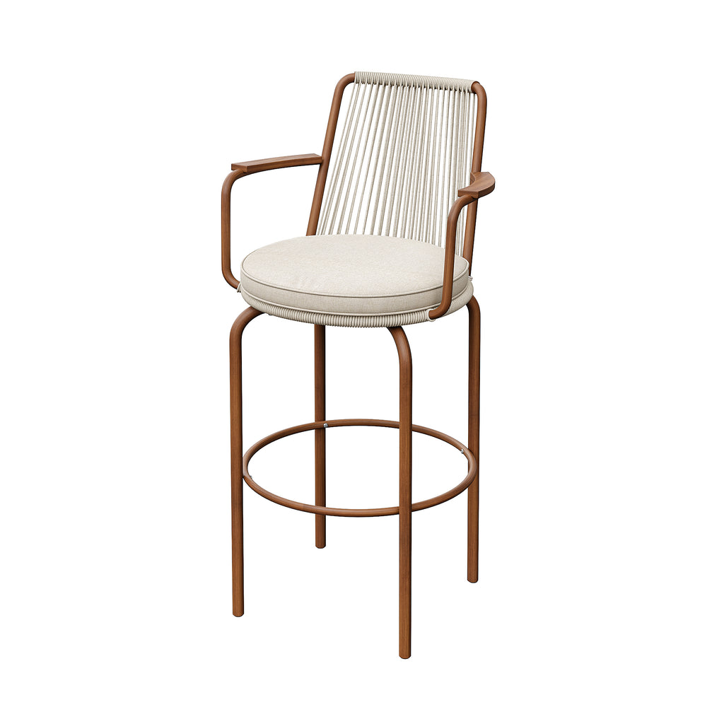 「Teak HPL」Outdoor Lounge Bar Set