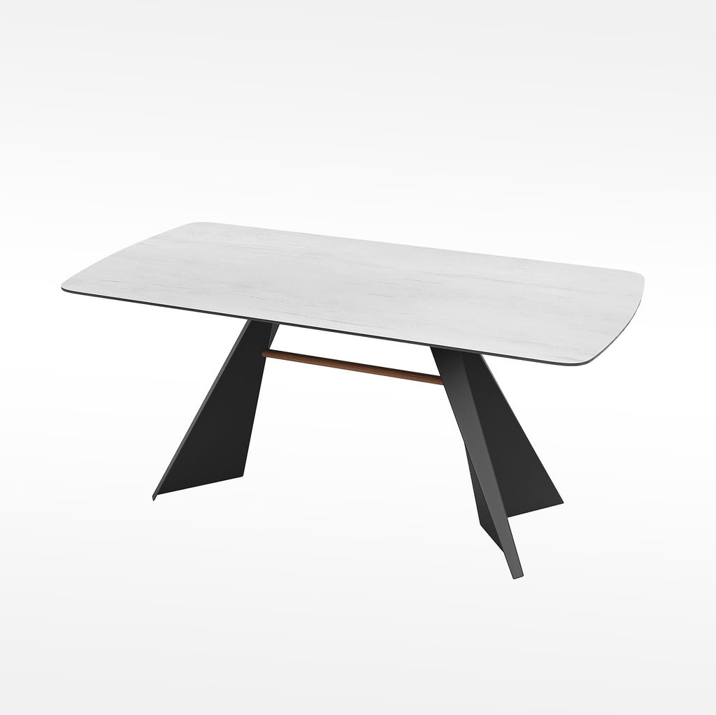 「Teak Weave & Black Glass」Luxury Outdoor Dining Set