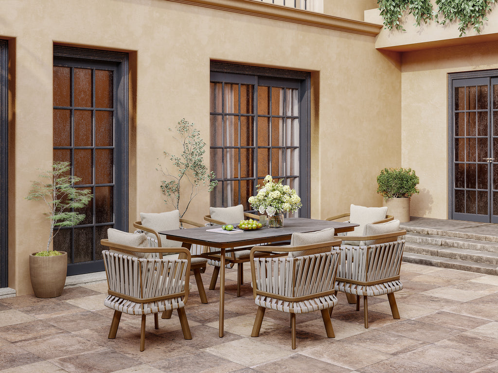 「Teak Weave」Luxury Outdoor Dining Set
