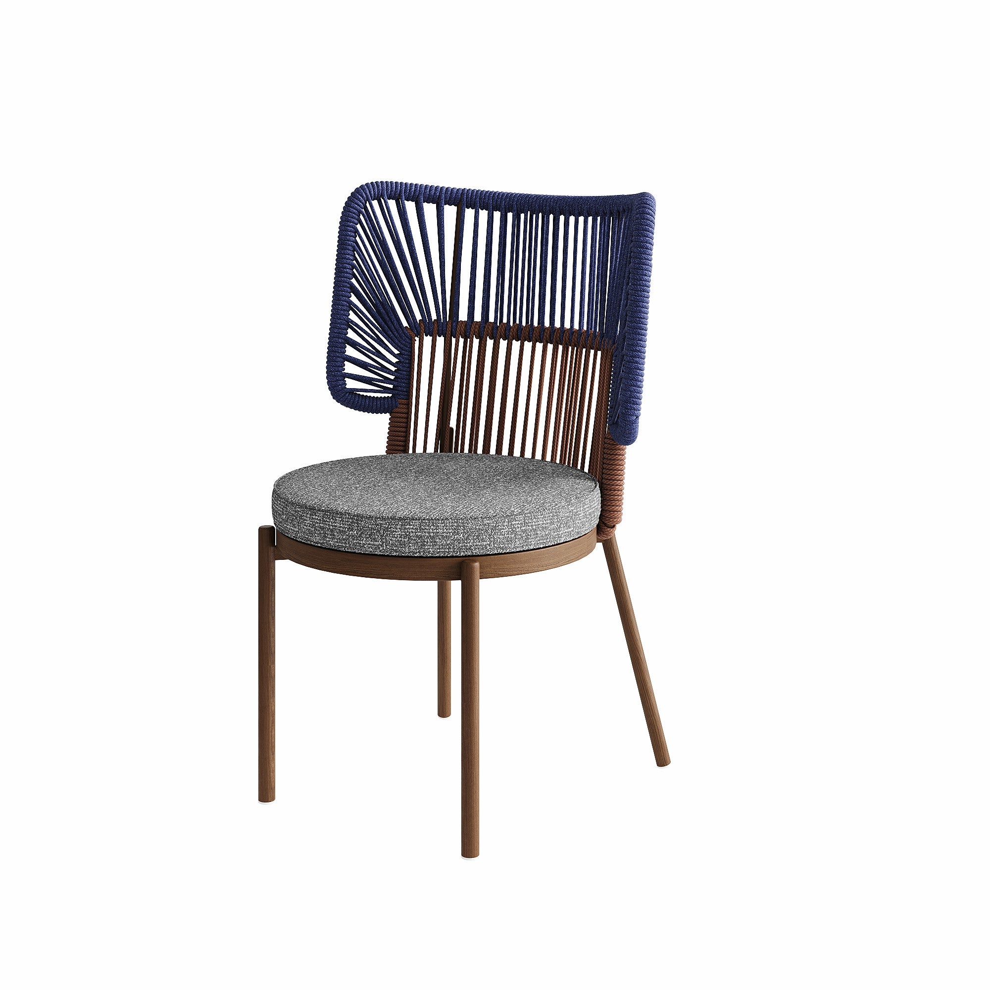 「Blue Weave & Black Marble」Luxury Outdoor Dining Set