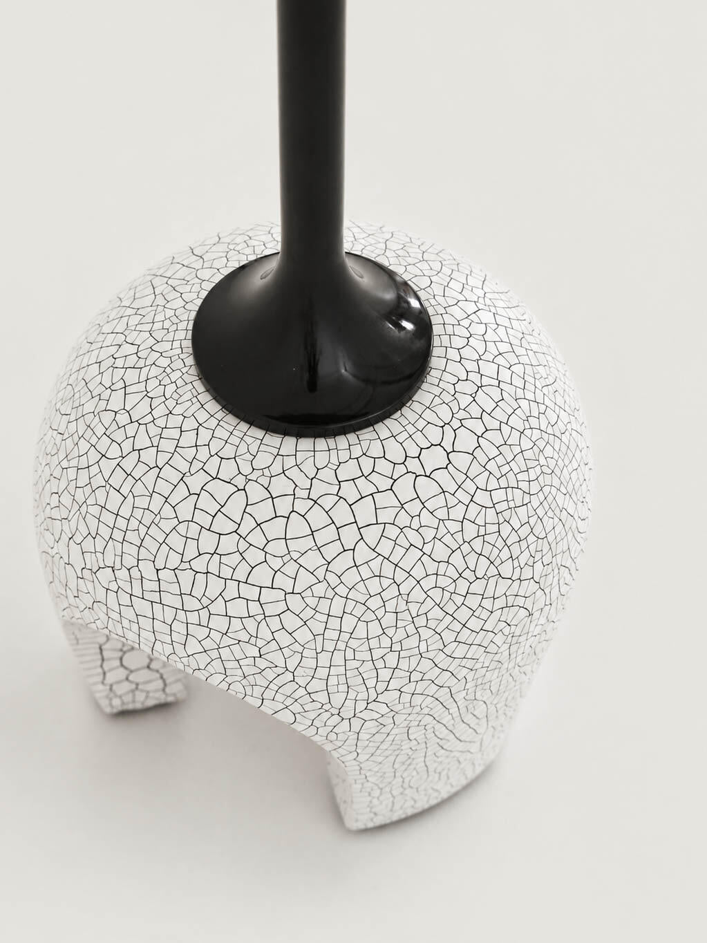 「Dune」Metal & Crackle‑Finish Wood Side Table Textured Accent End Table