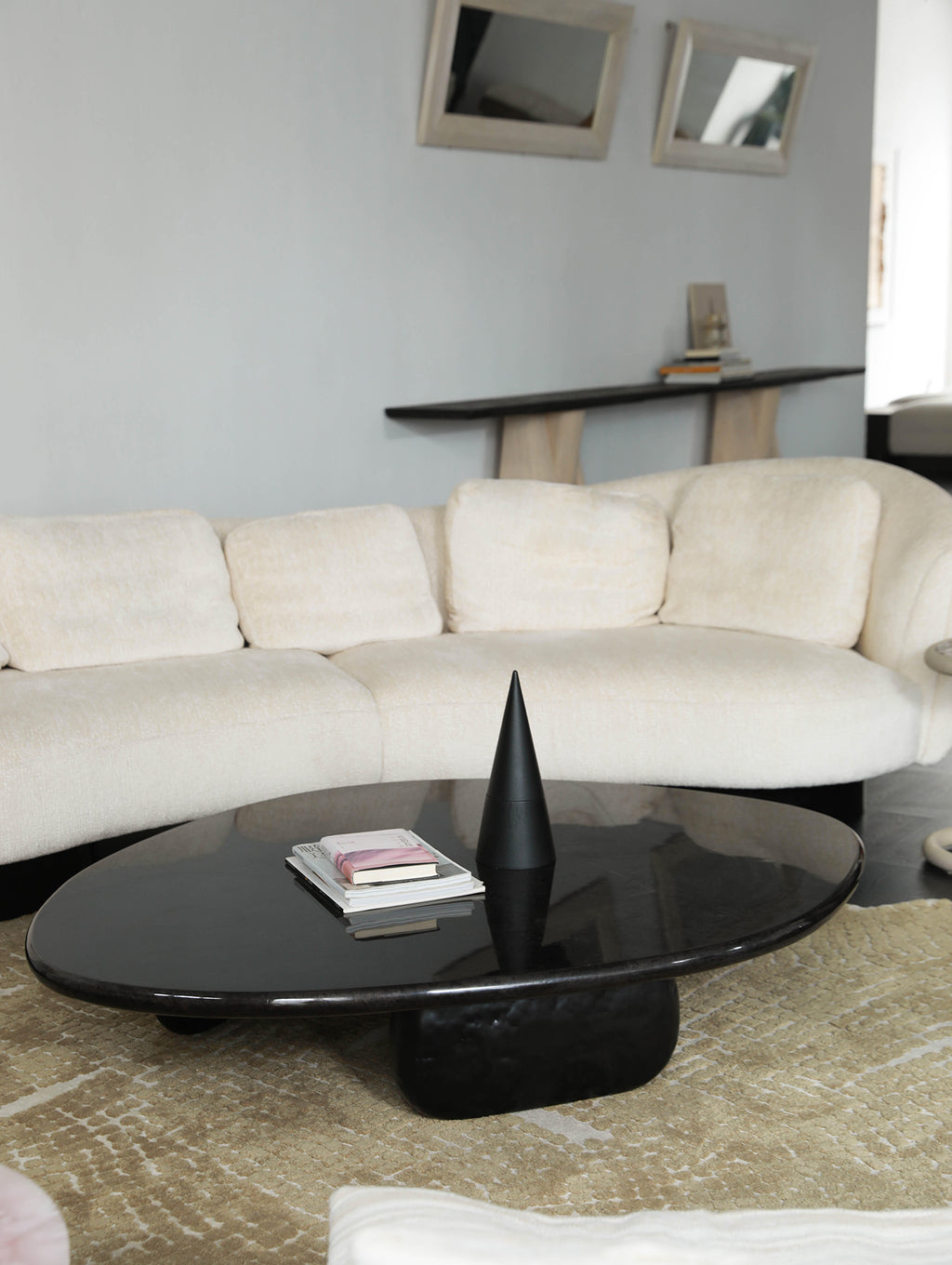「Far Shores」Organic Sculptural Burl Wood Coffee Table