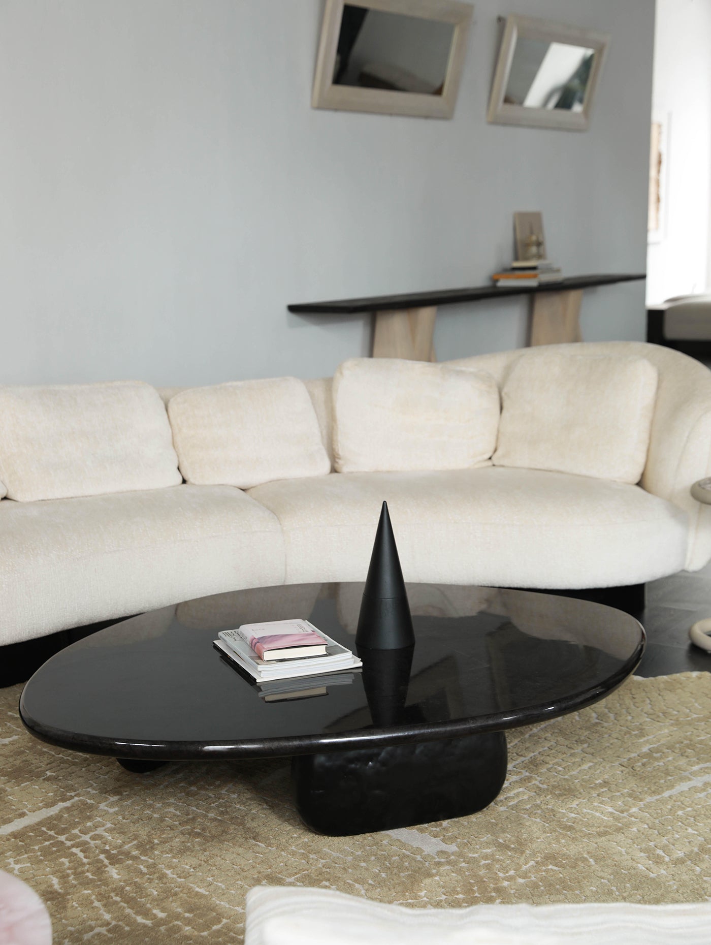 「Far Shores」Organic Sculptural Burl Wood Coffee Table