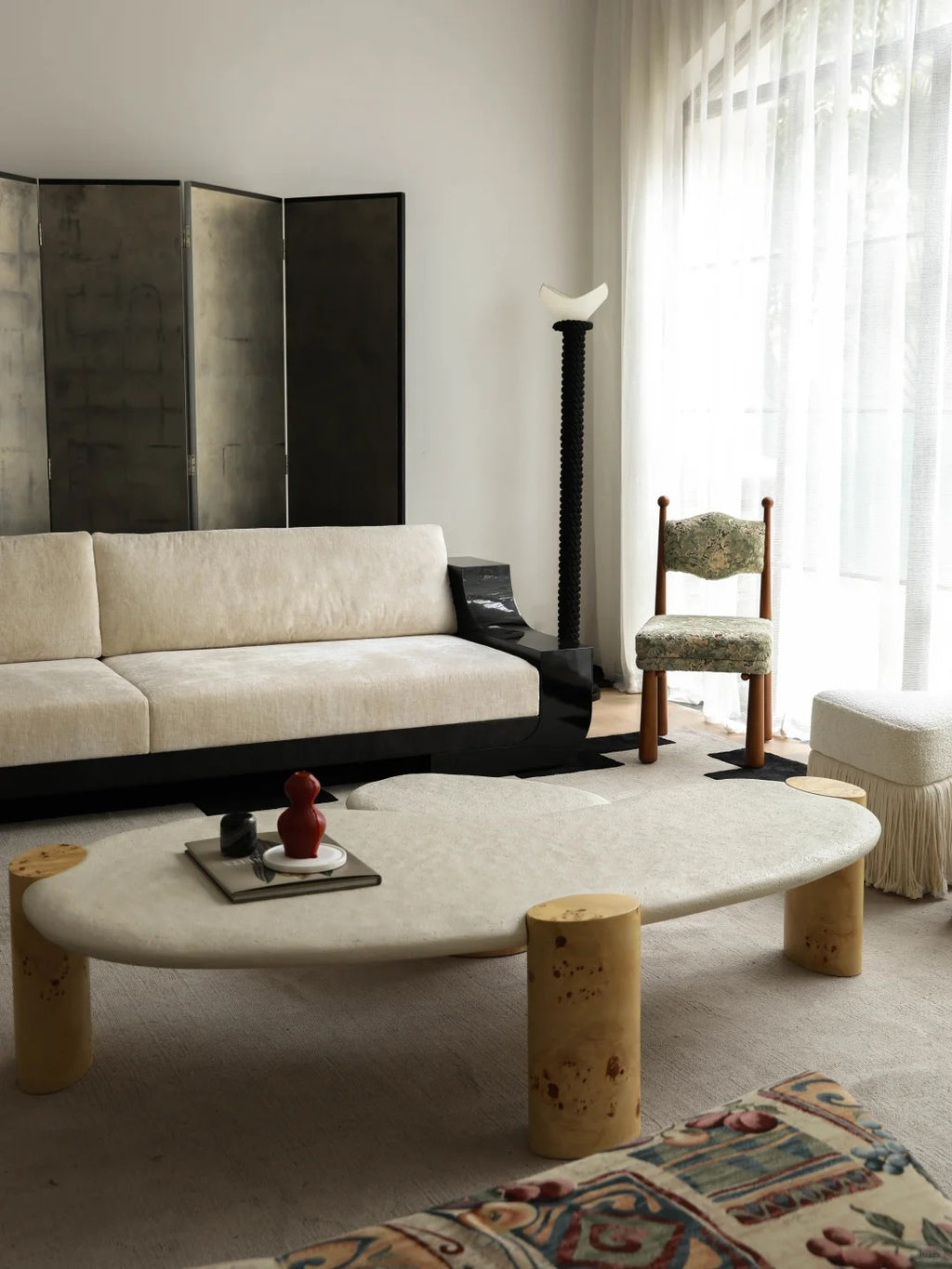 「Kunlun」Art Deco-Inspired Minimalist Fabric Sofa