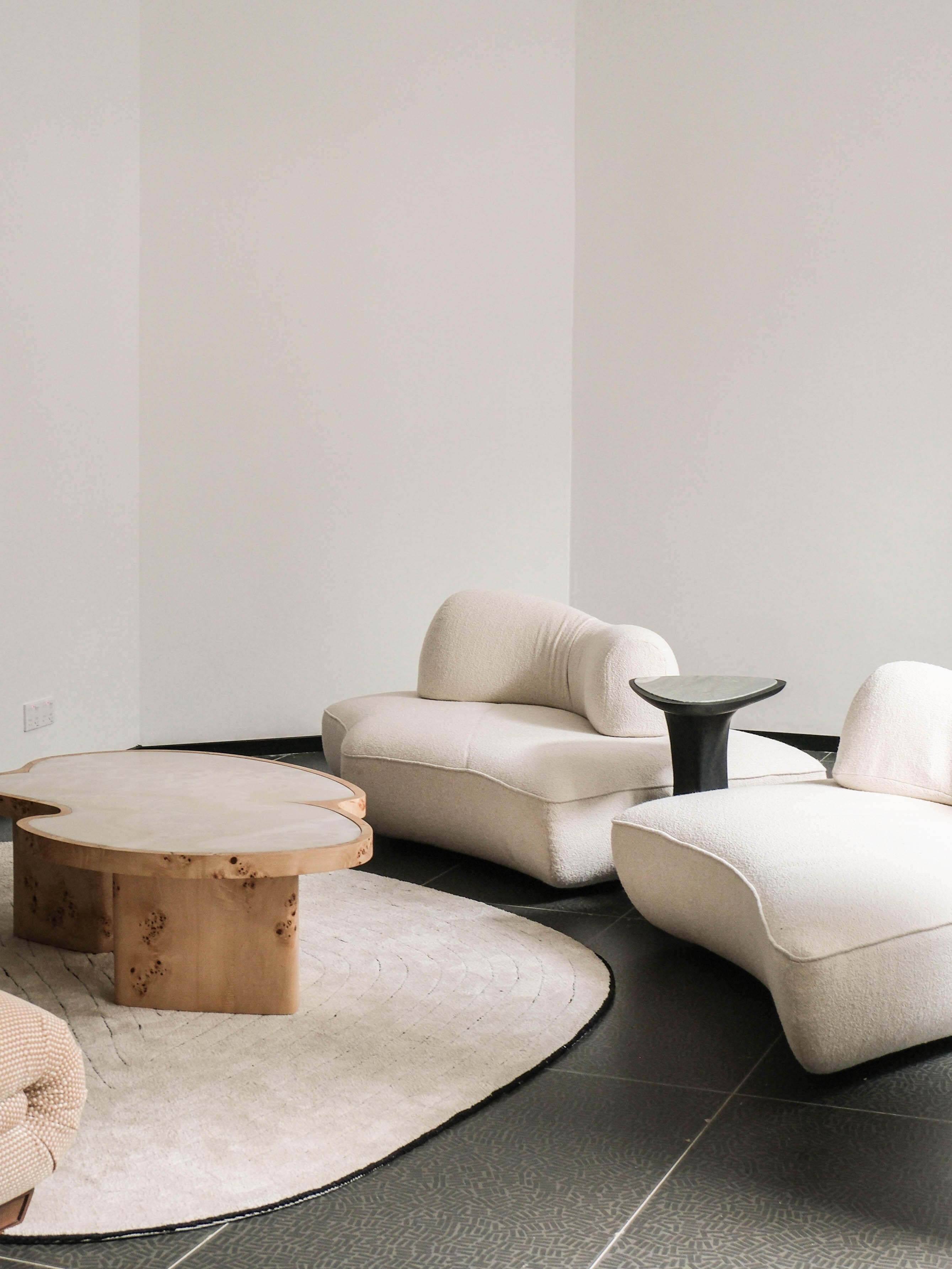 「Cloud Timber」Organic Irregular Stump Coffee Table