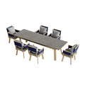 「Maple Weave」Luxury Extendable Outdoor Dining Set
