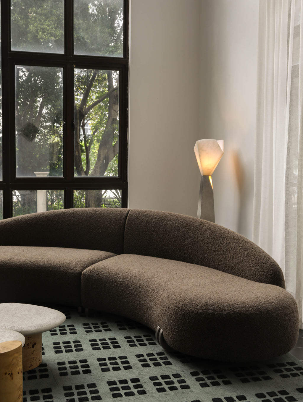 「Moon Glow」Organic Curved Sectional Sofa