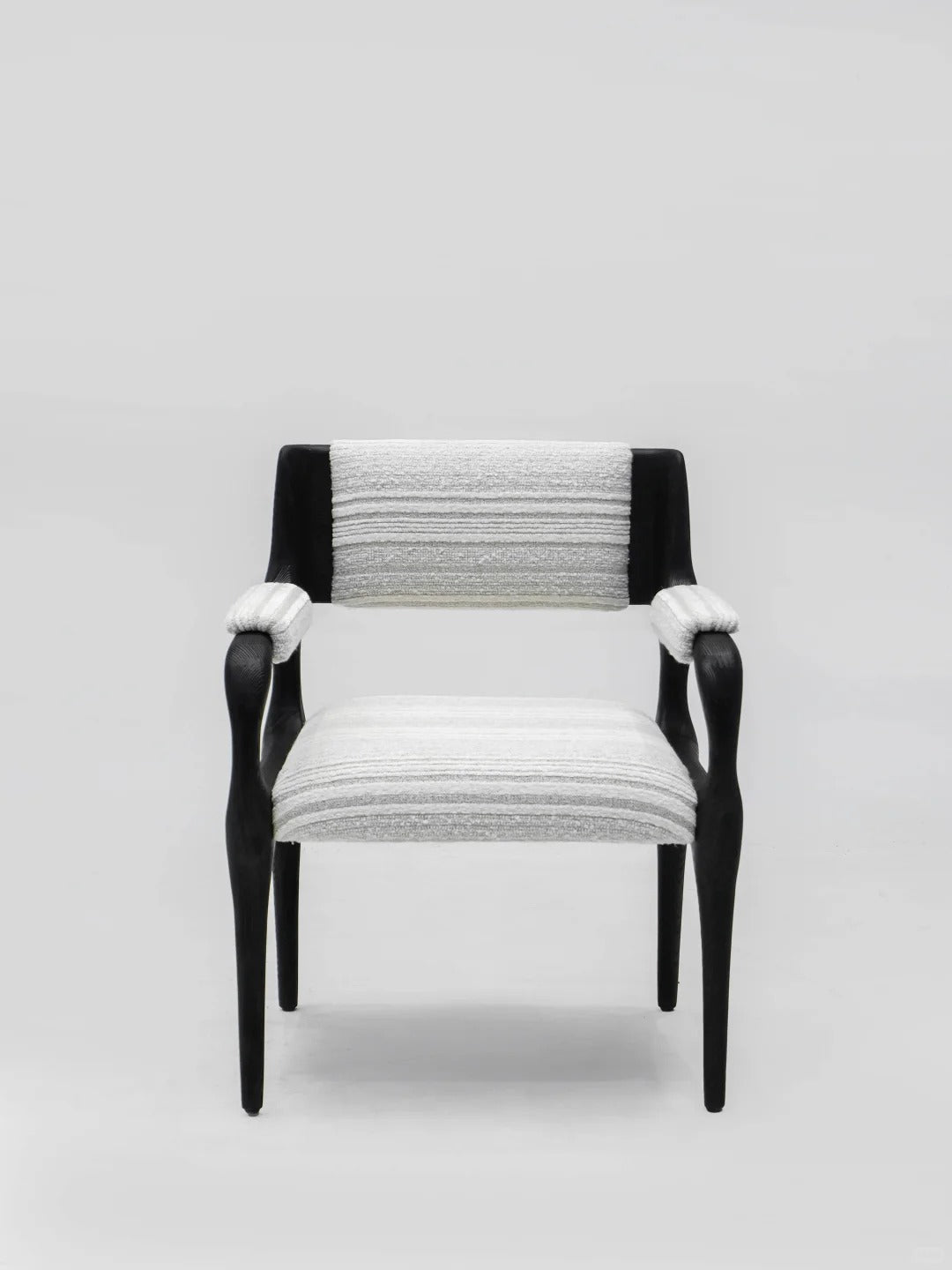 「Cloud Veil」Modern Sculptural Dining Armchair