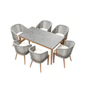 「Teak Rattan」Luxury Outdoor Dining Set