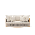 The Solis | Luxury Circular Outdoor Daybed with Artisanal Rope Weaving
