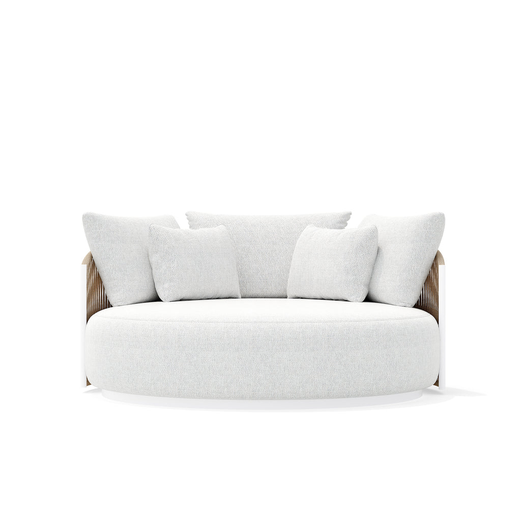 The Ripple | Low-Profile Circular Outdoor Daybed with Flowing Rope