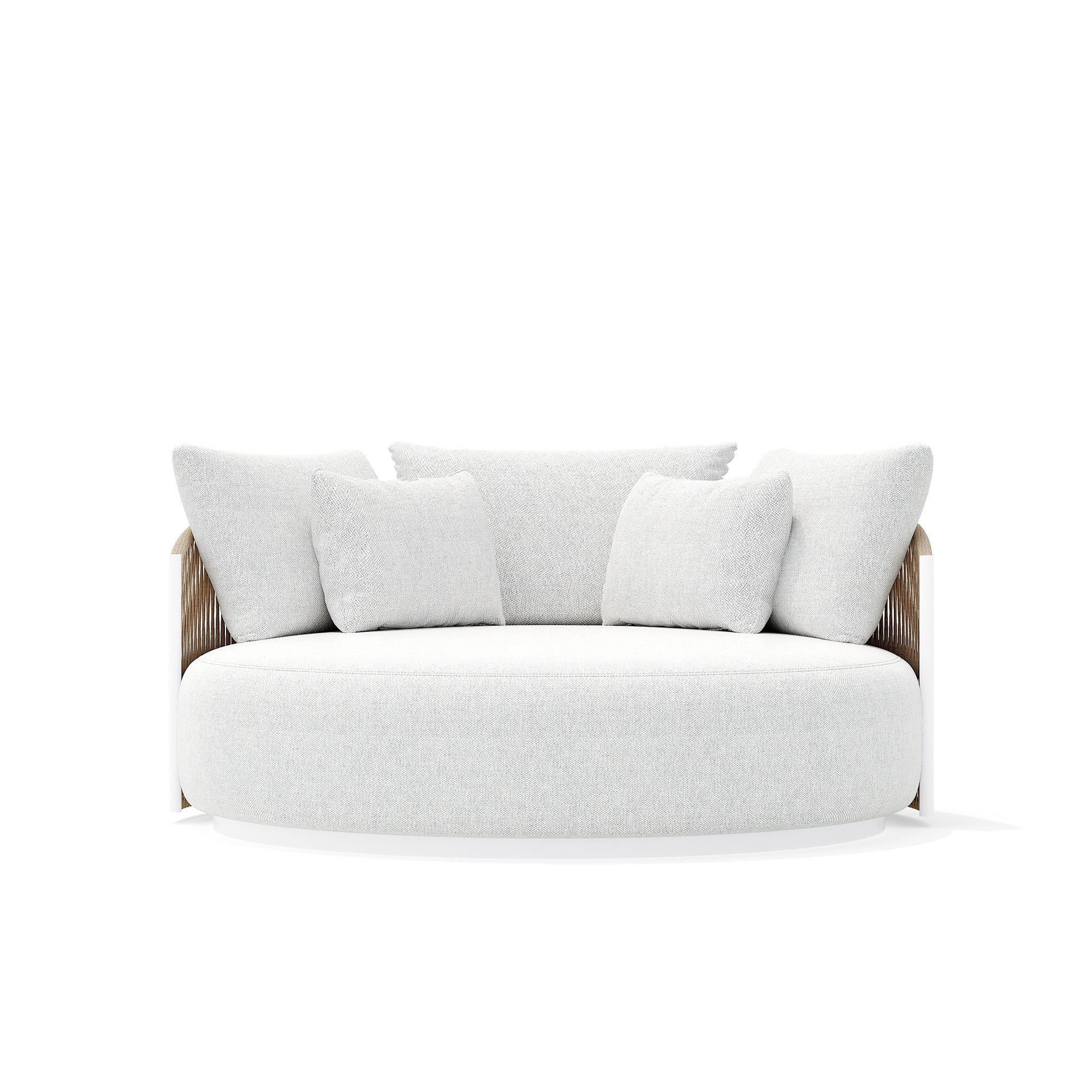 The Ripple | Low-Profile Circular Outdoor Daybed with Flowing Rope