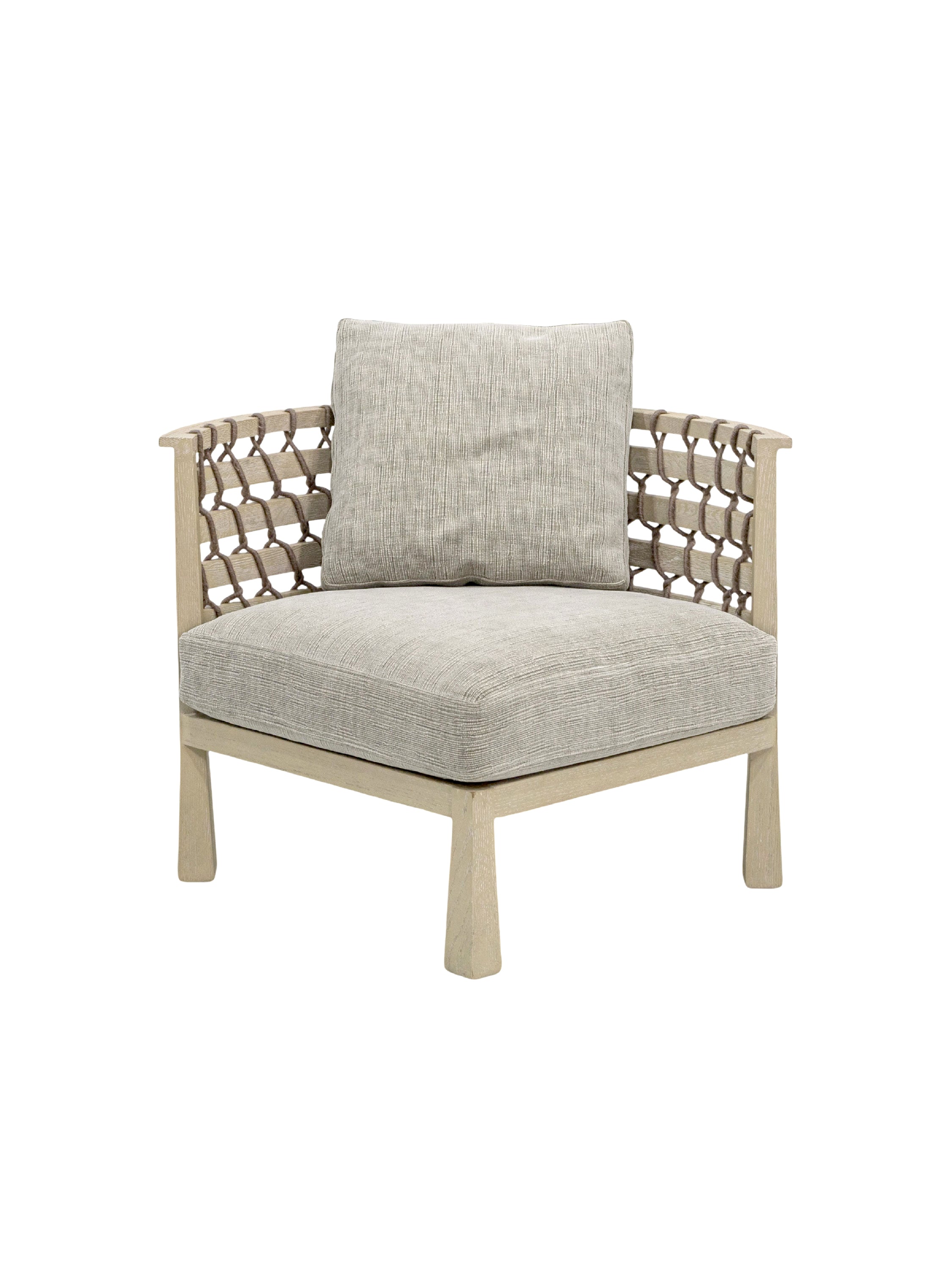Beige armchair with a cushion