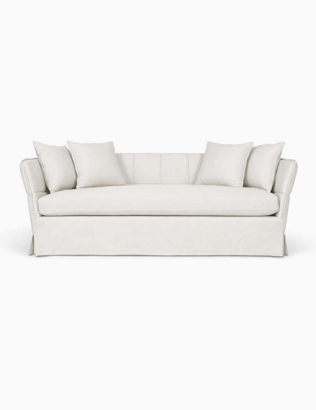 The Elle | Curvaceous Minimalist Cotton-Linen Blend Sofa