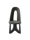 Hand-Carved Antique-Style African Solid Wood Chair