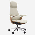 Integrated High-Back Executive Office Chair in Premium Nappa Leather