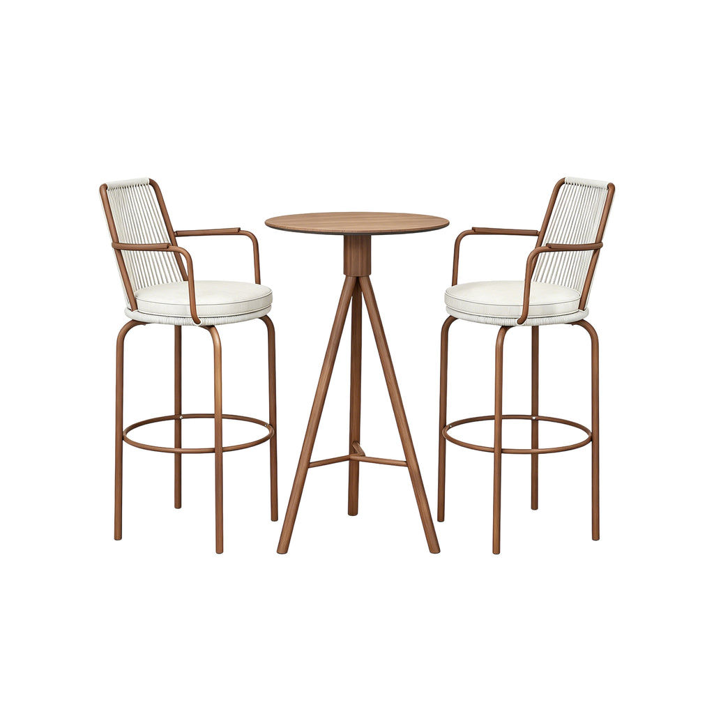 Outdoor Lounge Bar table and bar chair Set, coffee table 