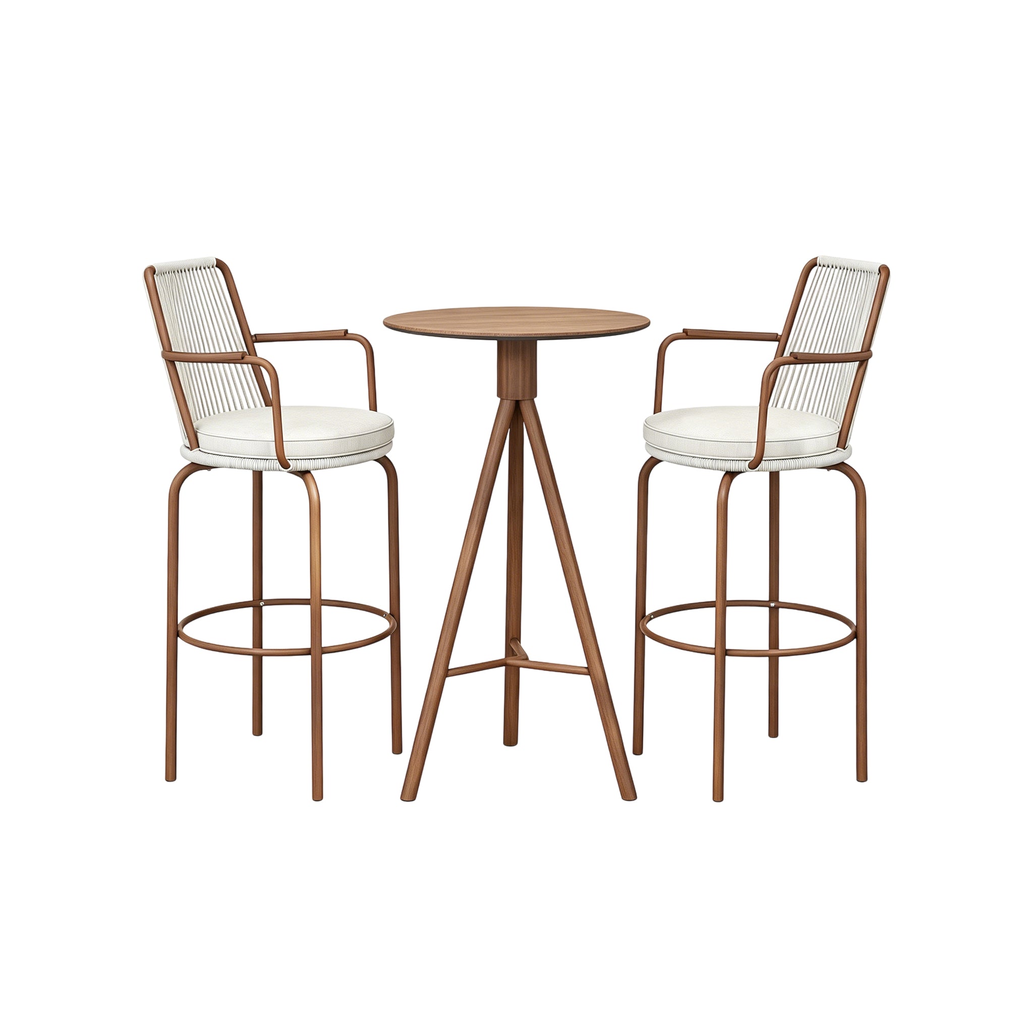 Outdoor Lounge Bar table and bar chair Set, coffee table 
