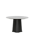 Silver Cypress Ceramic Round Dining Table