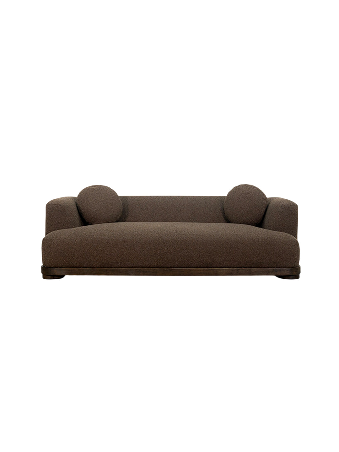 Welsh Alpaca Wool & Solid Birch Indoor Large Sofa (Brown)Neo-Col modular curved sectional sofa, luxury wool-alpaca blend fabric cloud corner sofa, high-end modular living room furniture for villa and hotel.