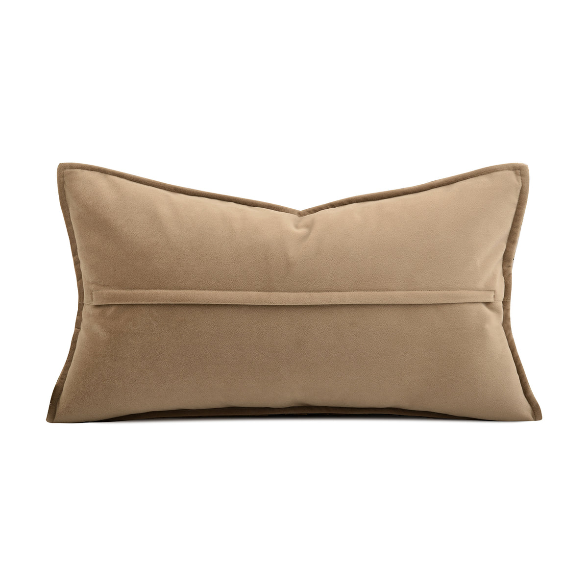 Ginger‑Gold Vintage Scenic Jacquard Velvet Decorative Lumbar Waist Pillow