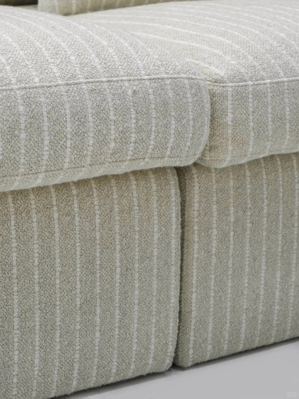 「Soft Shore」Modern Modular Seating Striped Modular Straight Sofa